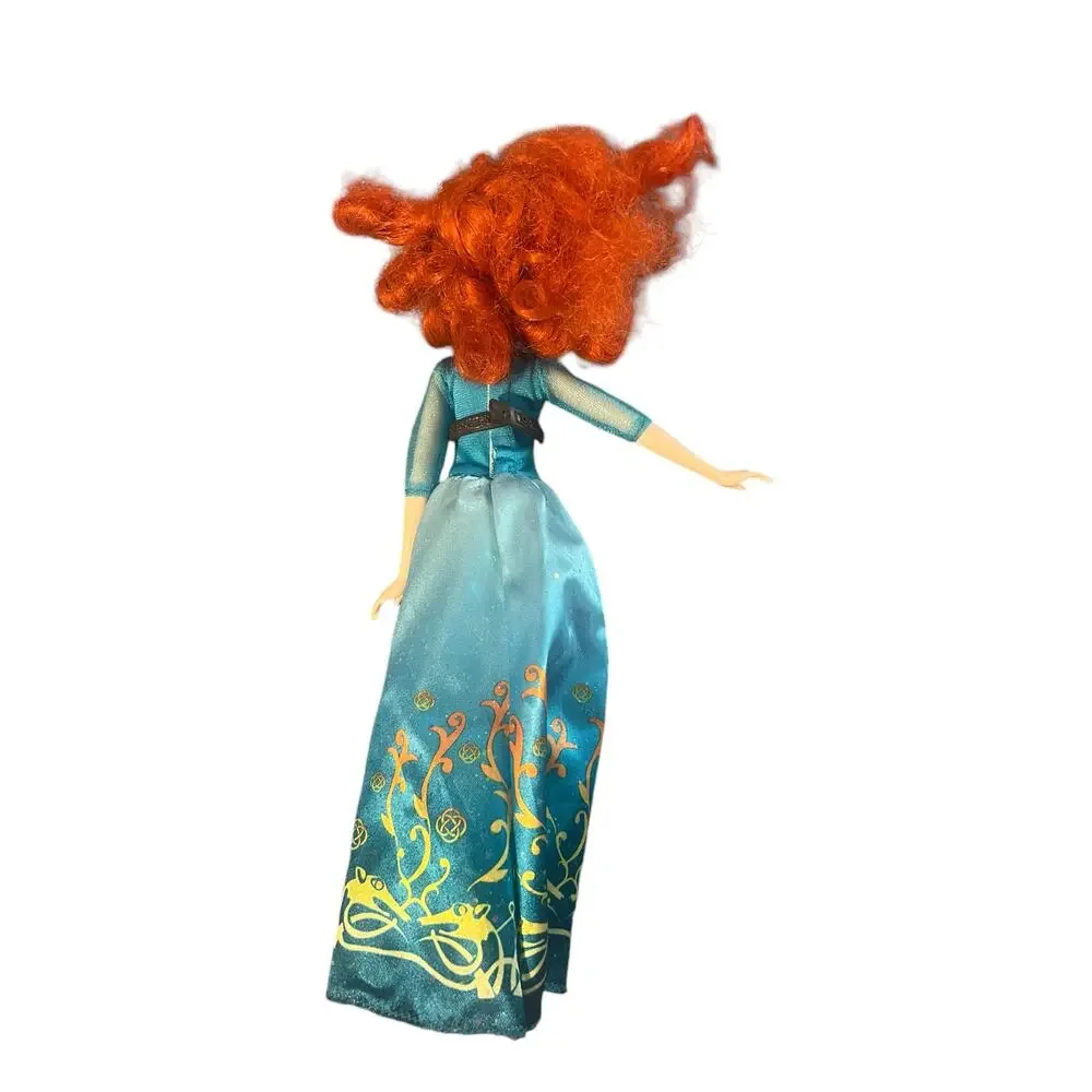 Disney Merida Royal Shimmer Doll 12” Brave Princess Red Hair Blue Dress No Shoes